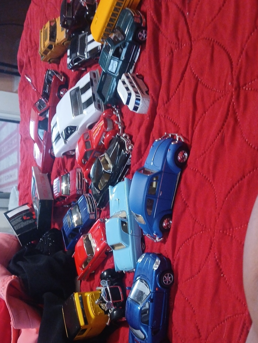 Assorted Kids Die-Cast Toy Car Set - Blue, Red, White, Yellow